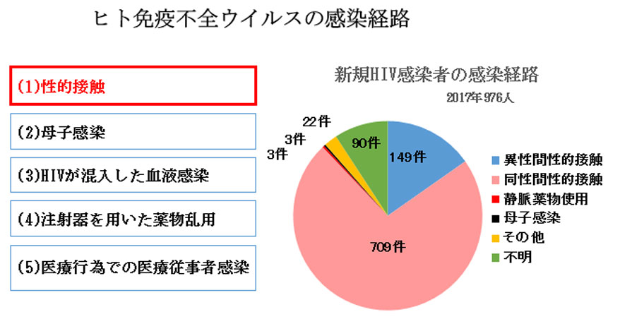 赤ちゃんに問題となる母の感染症 -ヒト免疫不全ウイルス-ヒト免疫不全ウイルスの感染経路